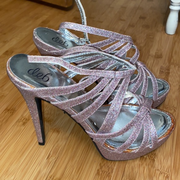 Deb Pink Sparkle Heels - Picture 2 of 2